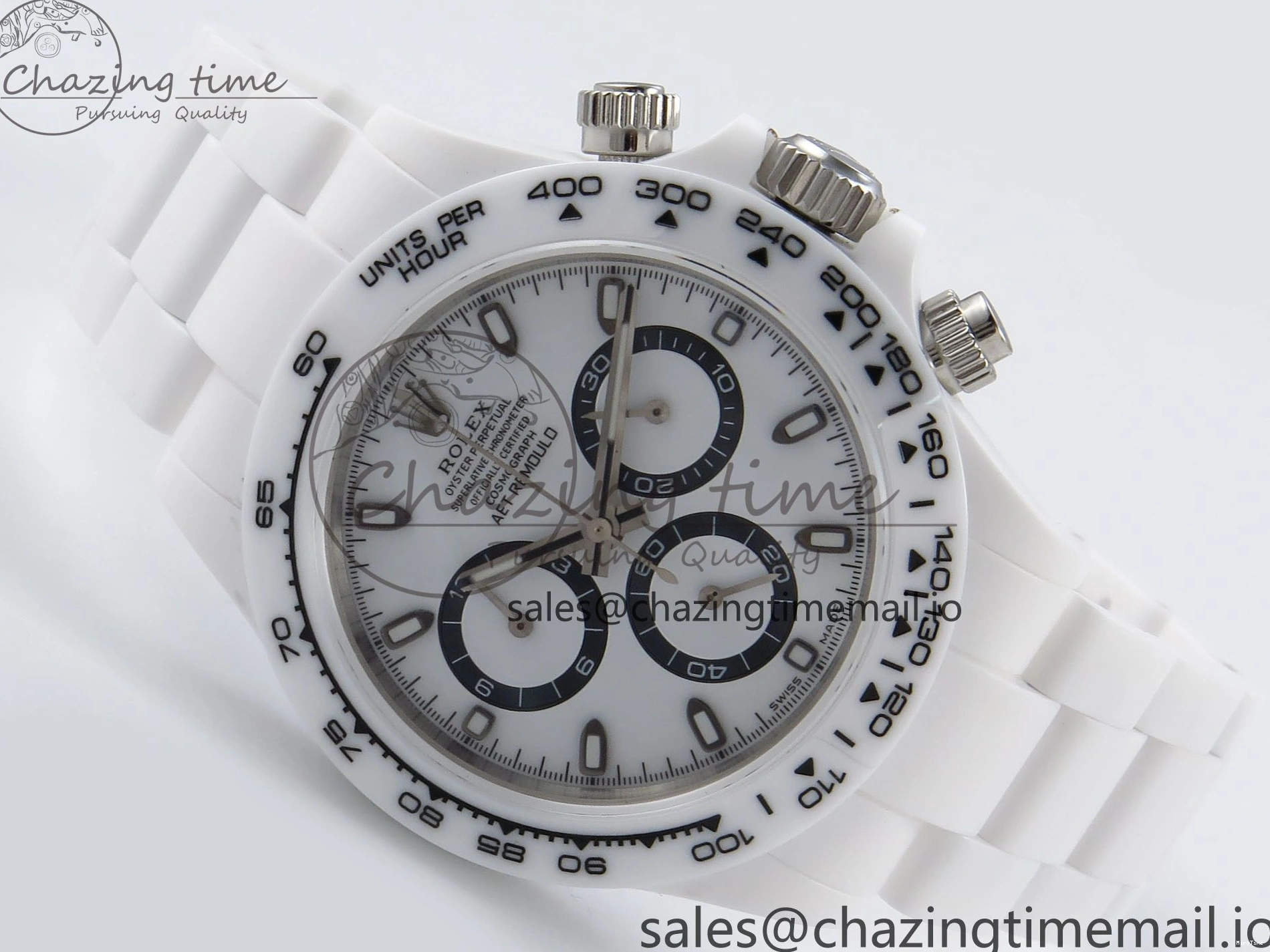MiroTime 0319 Daytona AET White Ceramic Case and Bracelet Black Dial N6F Best Edition SA Seasonal 1195